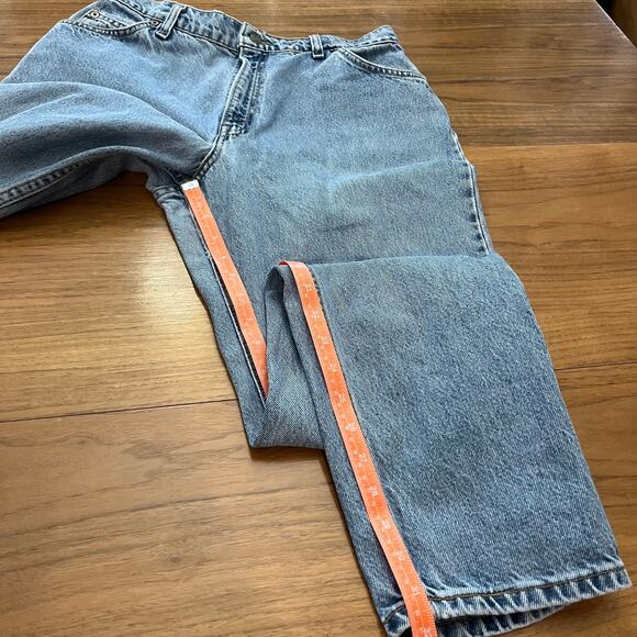 Levi’s Jeans Size 14 Long Orange Tab 950 Vintage 90s Relaxed Tapered 15951 - Picture 10 of 12